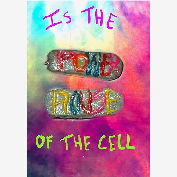 Cute 🦠🦠 Mitochondria Handmade Earrings STEM - Picture 2 of 2